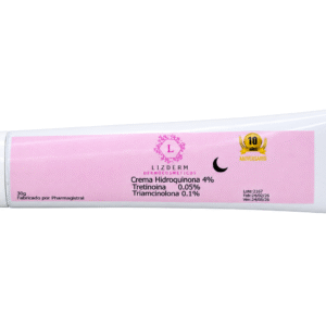 Crema Hidroquinona 4%, Trertinoina 0.05%, Triamcinolona 0.1%